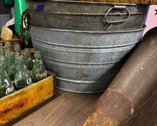 Galvanized Metal Washtubs 