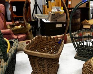Wooden Woven Basket