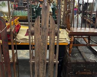 Vintage Wooden Speedway Sled