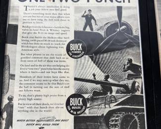 Framed Buick Advertisement