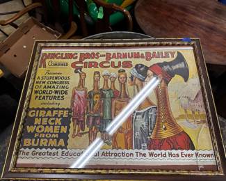 Ringling Bros Circus Advertisement Framed