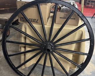 antique wagon wheel