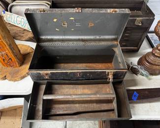 Vintage Craftsman Metal Toolbox