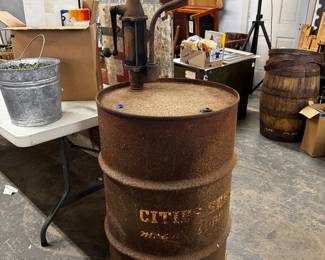 Cities Service Oil Drum