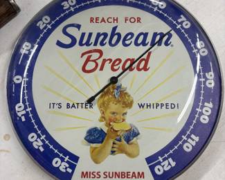  Sunbeam Bread advertising thermometer