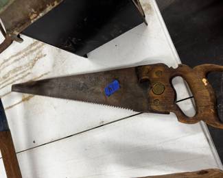 Henry Disston Hand Saw With Wooden Handle