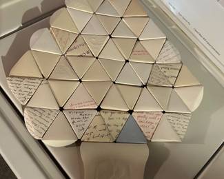 BACK OF CHRISTMAS CARD DECO