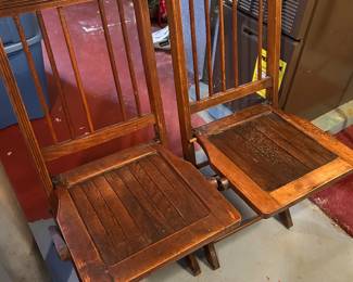 ANTIQUE FOLDING CHAIRS