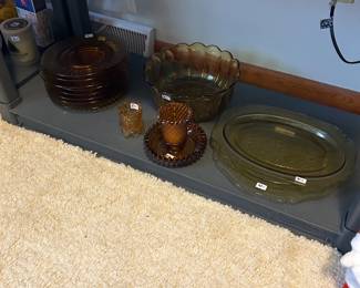 AMBER GLASSWARE