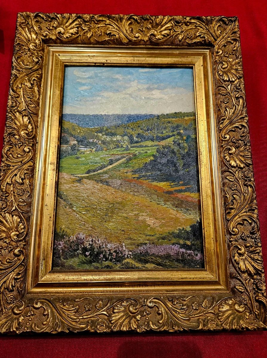 Original oil painting, by French Impressionist Henri Prosper, WIRTH, 1908. " Vaux de Cernay". Museum Quality, own a piece of history for a reasonable cost. 