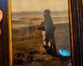 Stunning Edward S. Curtis Photogravure "Ch'Isht", Indian Woman on Beach collection, 1910. Chinook WA. Beautifully framed. A true treasure.