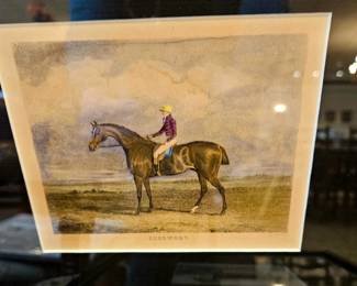  horse art framed