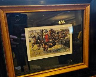  horse art framed