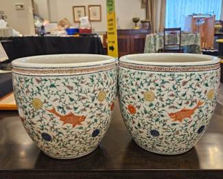 2 fabulous chinoiserie planters