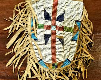 Beautiful Hand beaded Native American bag