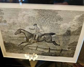  horse art framed