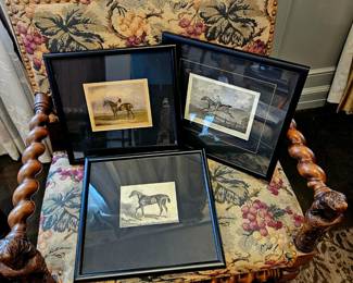  horse art framed