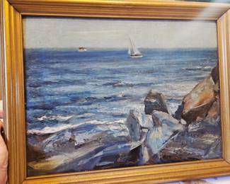 Plein Air coastal impressionist painting, must see!