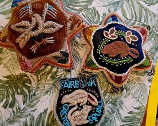 More pin cushions and pillows Native Amerucan beading, a true  art 