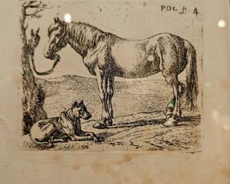 17th Century!!! Engraving with foxing