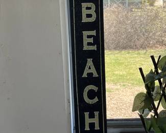 beach sign