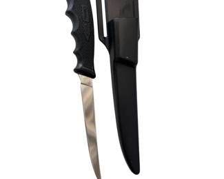 “Western Coleman Fillet Knife USA Fishing Knife Flexible Blade w/ Sheath”