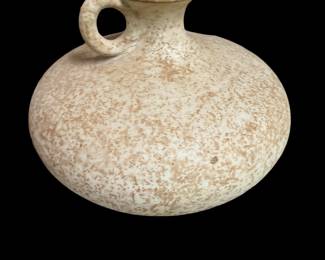 Vintage Vetus Italian Terracotta Vase Bathhouse Style Double Handle Speckled Vase Vetus Siena Italy