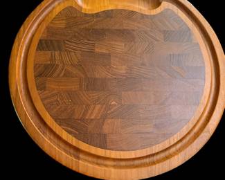 Vintage mid-century danish, teak steak carving board