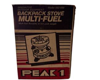 Peak backpack, multi fuel stove