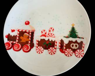 Lots of Christmas plates