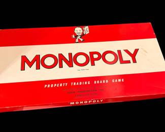 Vintage 1961 Monopoly board game