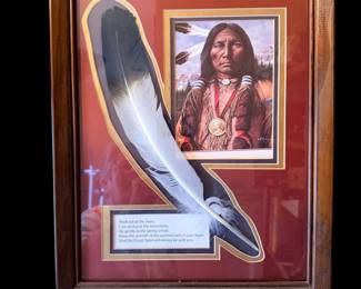 Framed Native American art