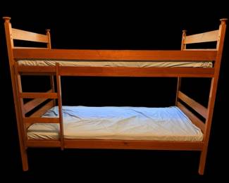 MCM teak twin beds