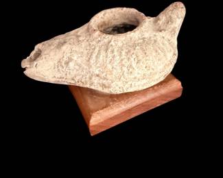Ancient Roman oil lamp