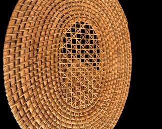 Six rattan  placemats