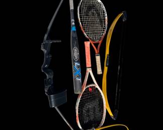 Bows.  Tennis rackets.
