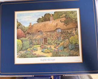 1970s English Acrylic & Cork Placemats -