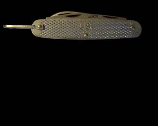 Vintage US Military 1973 Camillus Stainless Steel Pocket Knife