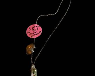 Sterling silver three peas in a pod mother’s necklace