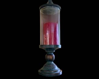 Pair of renaissance hurricane lamps