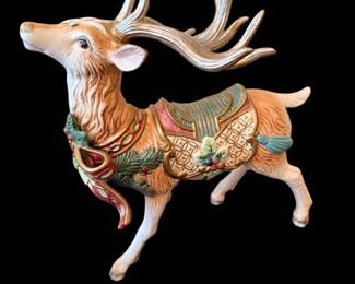 Fitz  and Floyd reindeer