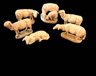 Vintage Anri Hand Craved Wood Nativity SetMade in Italy 