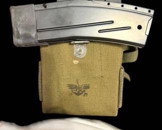 Military map pouch with magazines