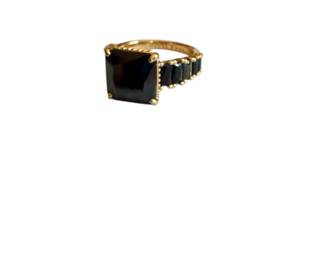 Black onyx ring by bomb party