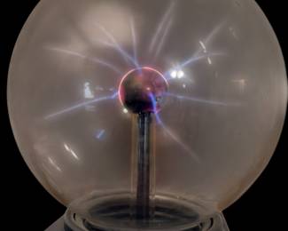 Eye of the Storm PLASMA Lightning Globe 1987 Tesla Rabbit Static Ball Lamp E6000