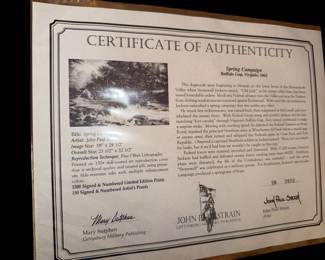 Certificate of authenticity