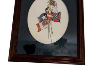 Civil War confederate flags print