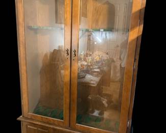 Gun cabinet with keys