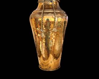Large brass vase