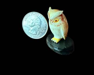Hand hand carved owl